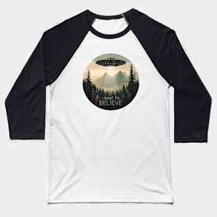 UFO UAP I want to believe Baseball T-Shirt